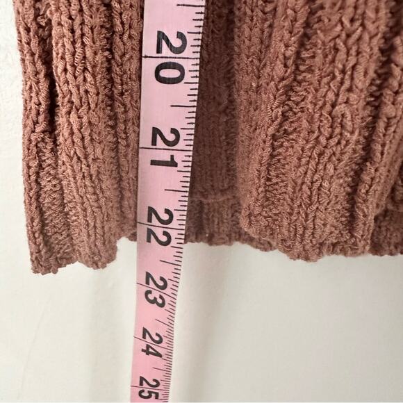 Sincerely Jules Ribbed Knit Tank Top Brown Sleeveless Sweater Large Junior - Picture 9 of 9